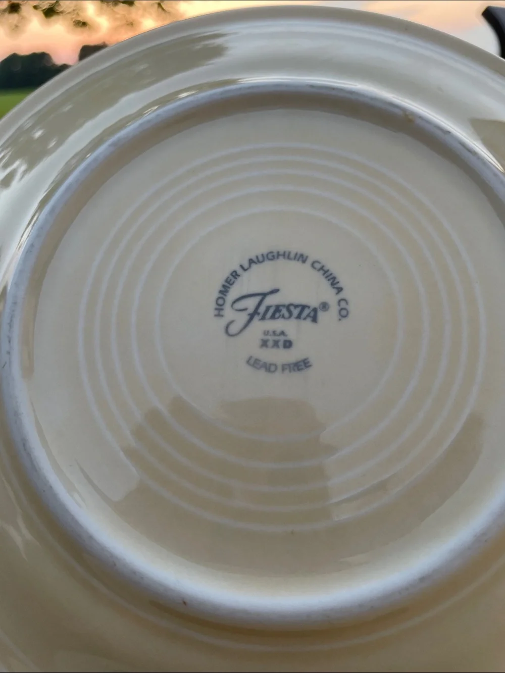 Fiesta (Homer Laughlin) 7” Ivory Dessert/Salad Plates - Set of 3